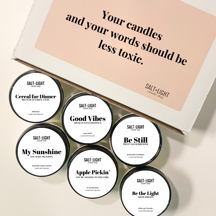 Sampler Boxes & Bundles Salt + Light Candle Shop