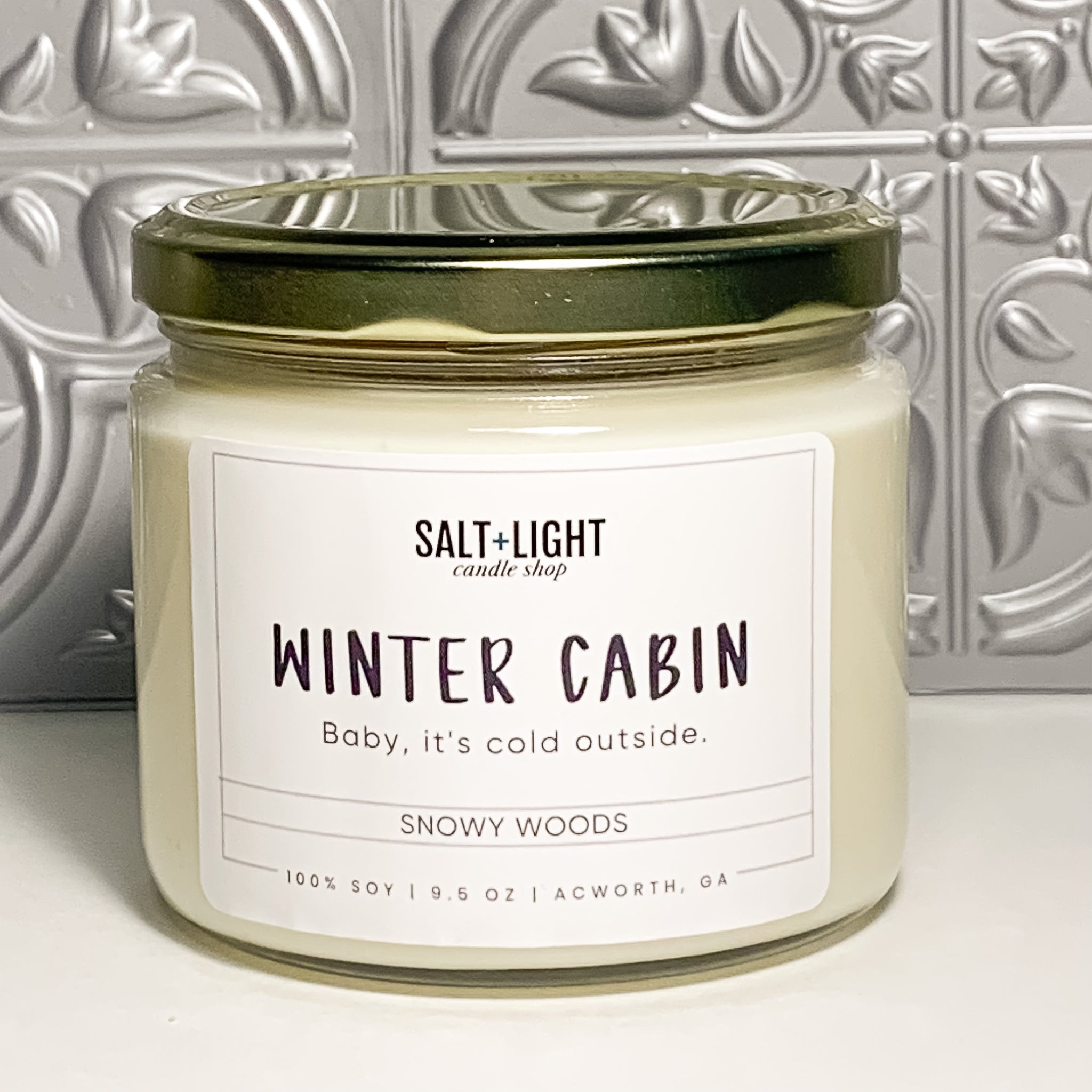 Just Jill Cozy Winter Cabin Candle
